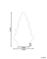 Joulukoriste Pöytävalaisin DREVJA 51 cm Joulukuusi Beige_1031817