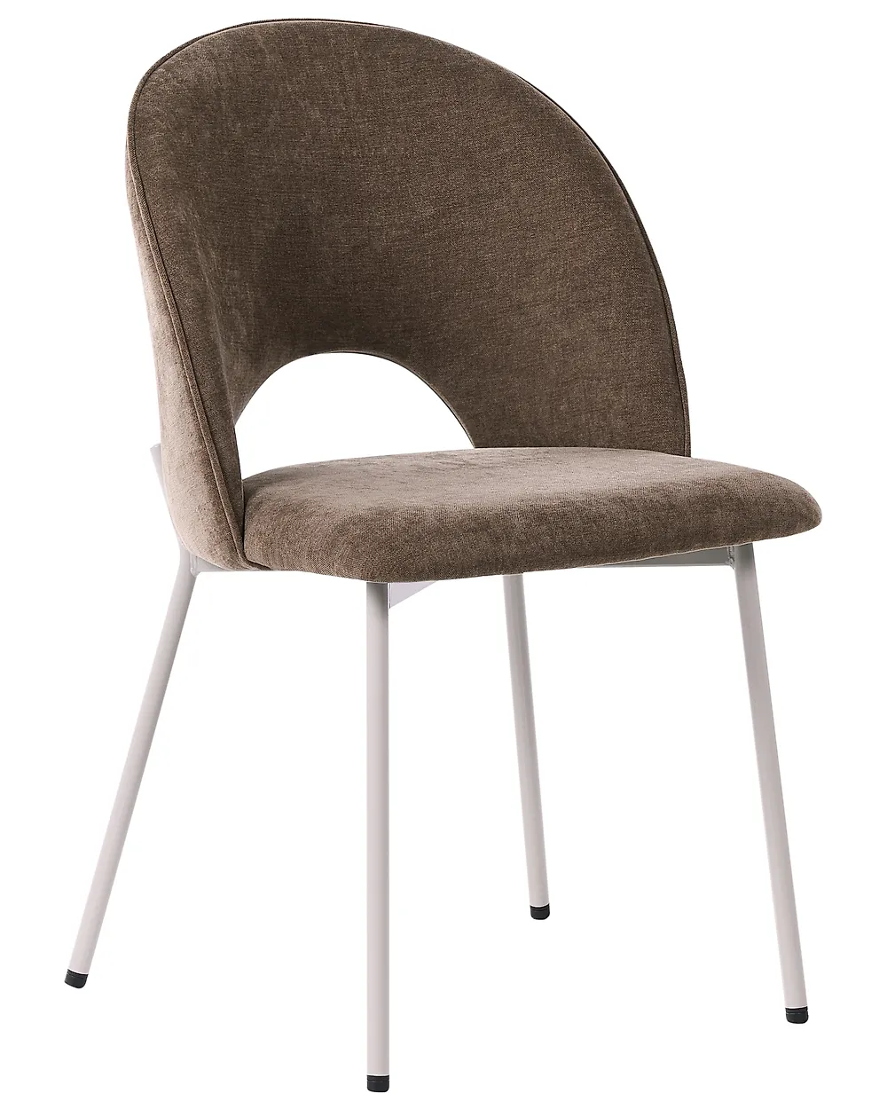 Ruokatuolisetti 2 kpl COVELO Chenille Vaaleanruskea_1168995