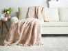 Blanket VELLA Cotton 200 x 220 cm Light Beige