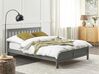 Bed Pine Wood MAYENNE 140 x 200 cm (EU Double) Grey