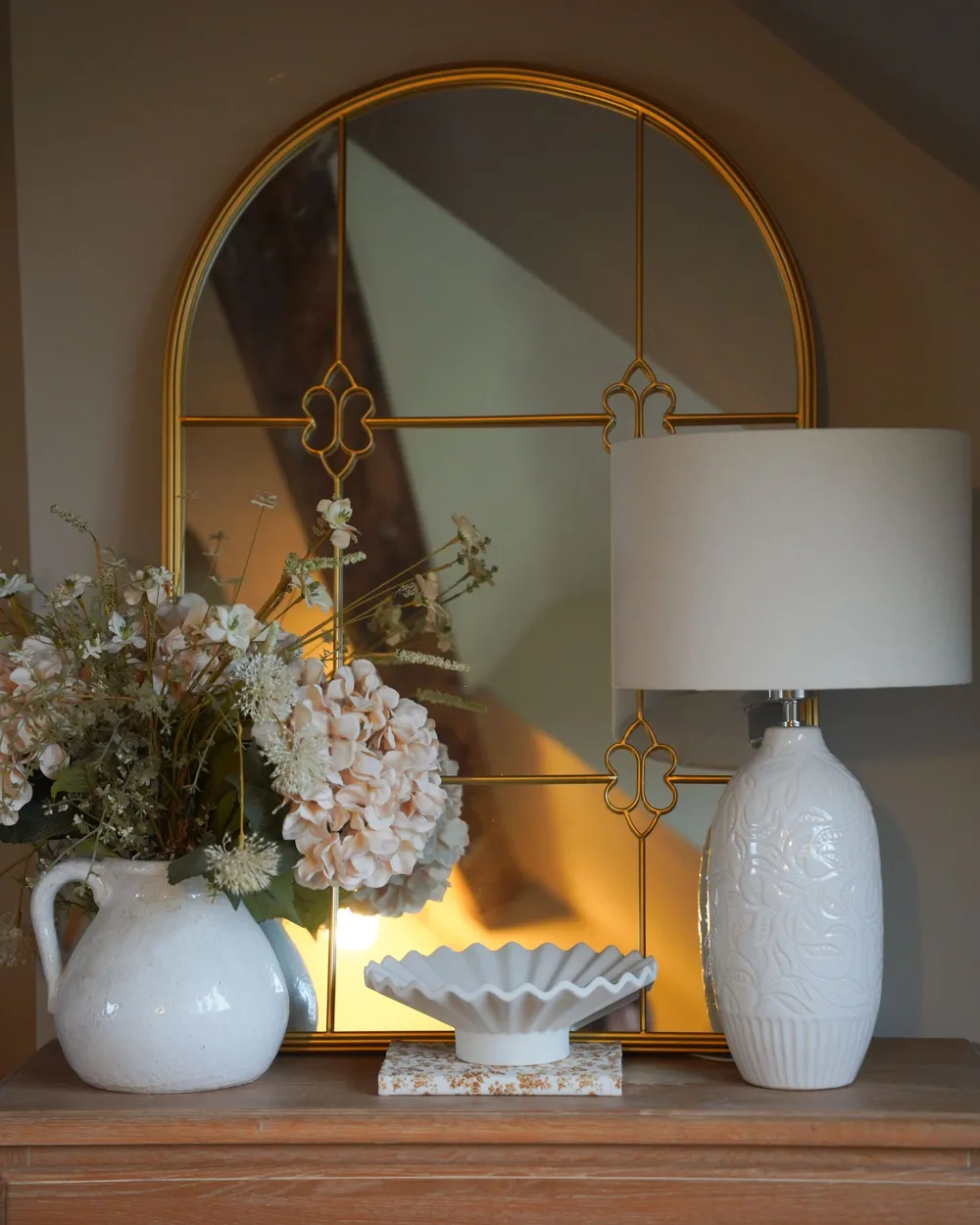 Wall Mirror THULAY 65 cm 99 cm Gold_1051241