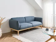 Sofa 3 Seater LJUNG Fabric Blue_1076577