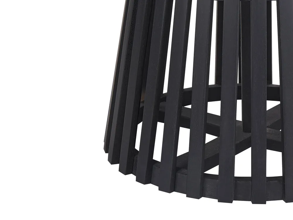 Dining Table MESILLA Black 120 cm 120 cm Acacia Wood_906723