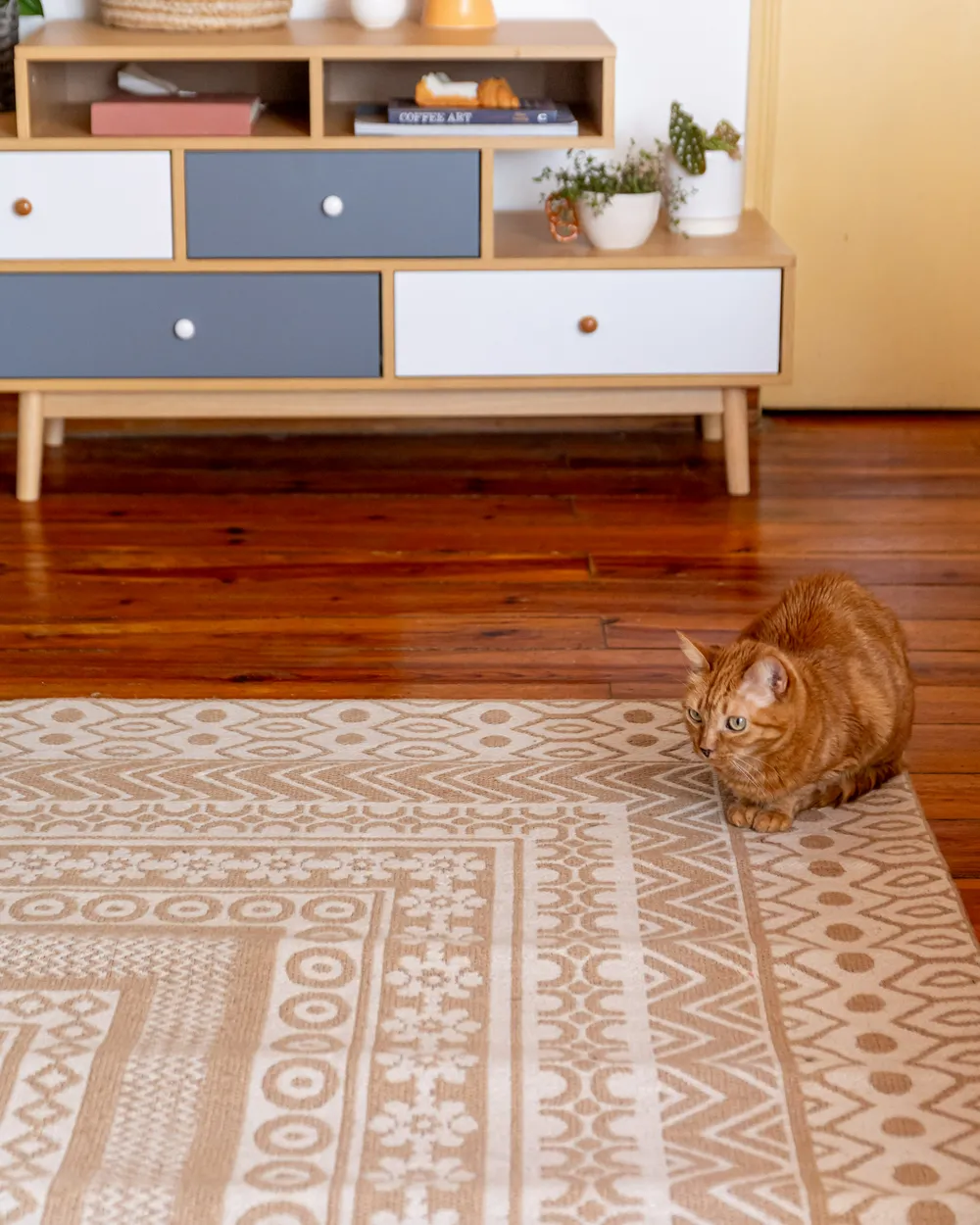 Rug BAGLAR White 200 x 300 cm Jute_983195