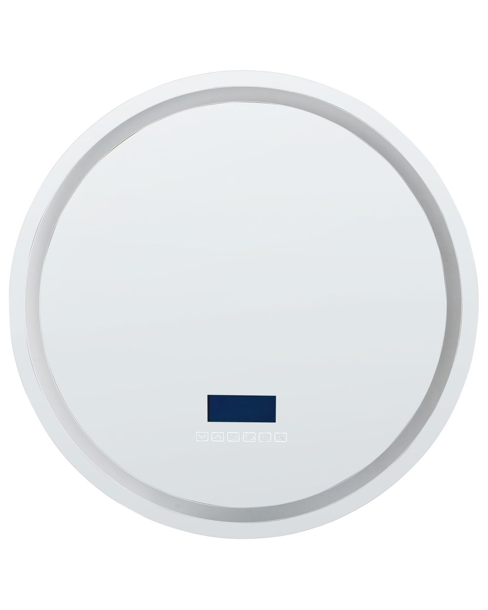 Kylpyhuoneen LED-peili BROGNON 60 cm 60 cm Bluetooth-kaiuttimella Hopea