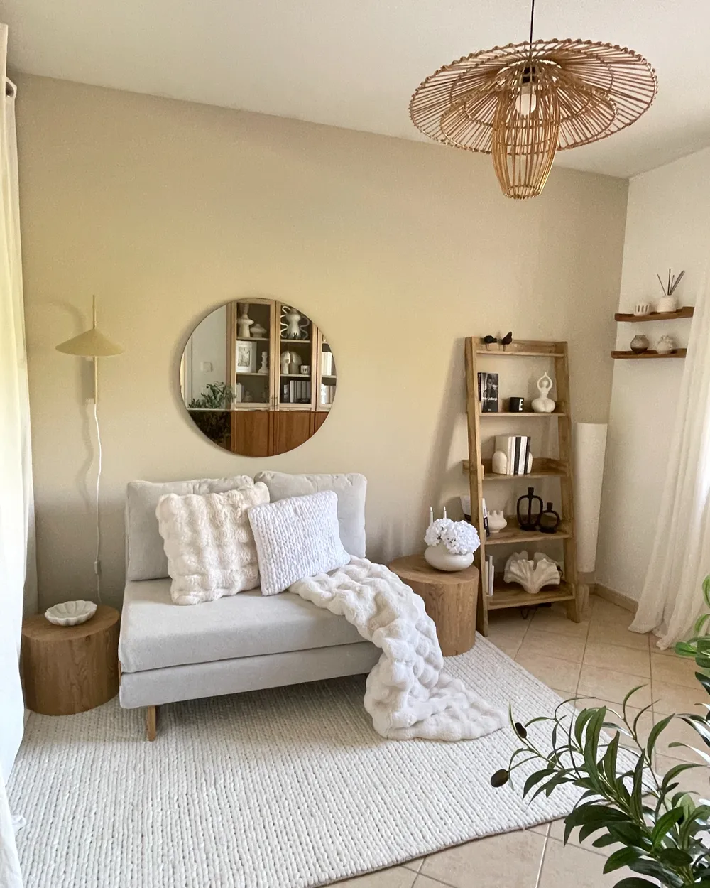 Bäddsoffa 2-sits JERSLEV Off-White_1035992