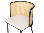 Set of 2 Dining Chairs KOBUK Metal Black_888102