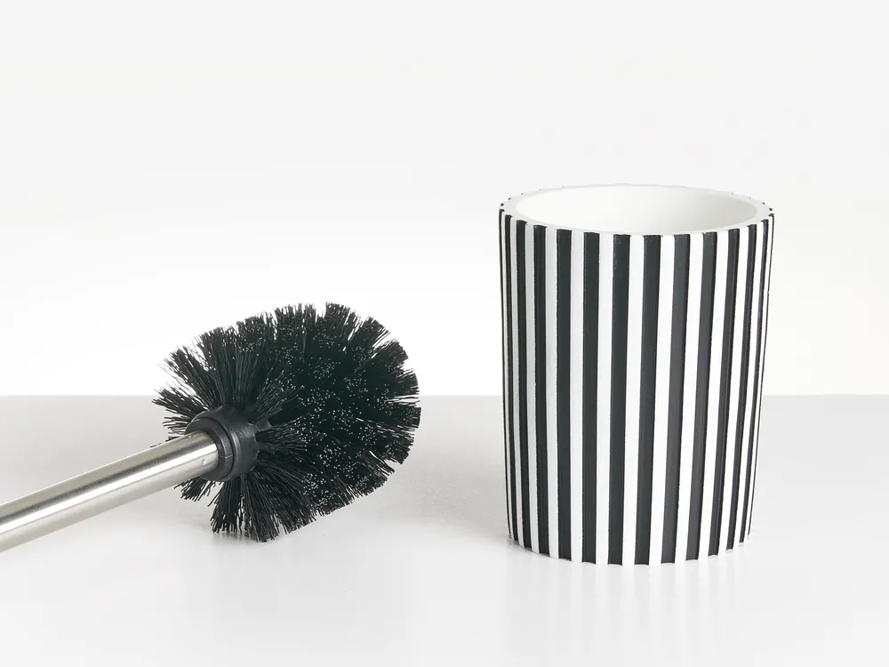 5-Piece Bathroom Accessories Set LIRCAY Black/ White_996477
