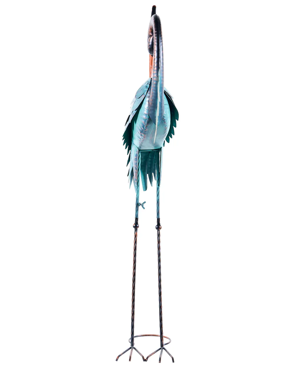 Set of 2 Garden Figurines MALOLOS Heron Blue_1083056