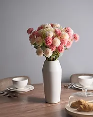 Artificial Flower Bouquet SILVEIRA 60 cm Pink_1179118