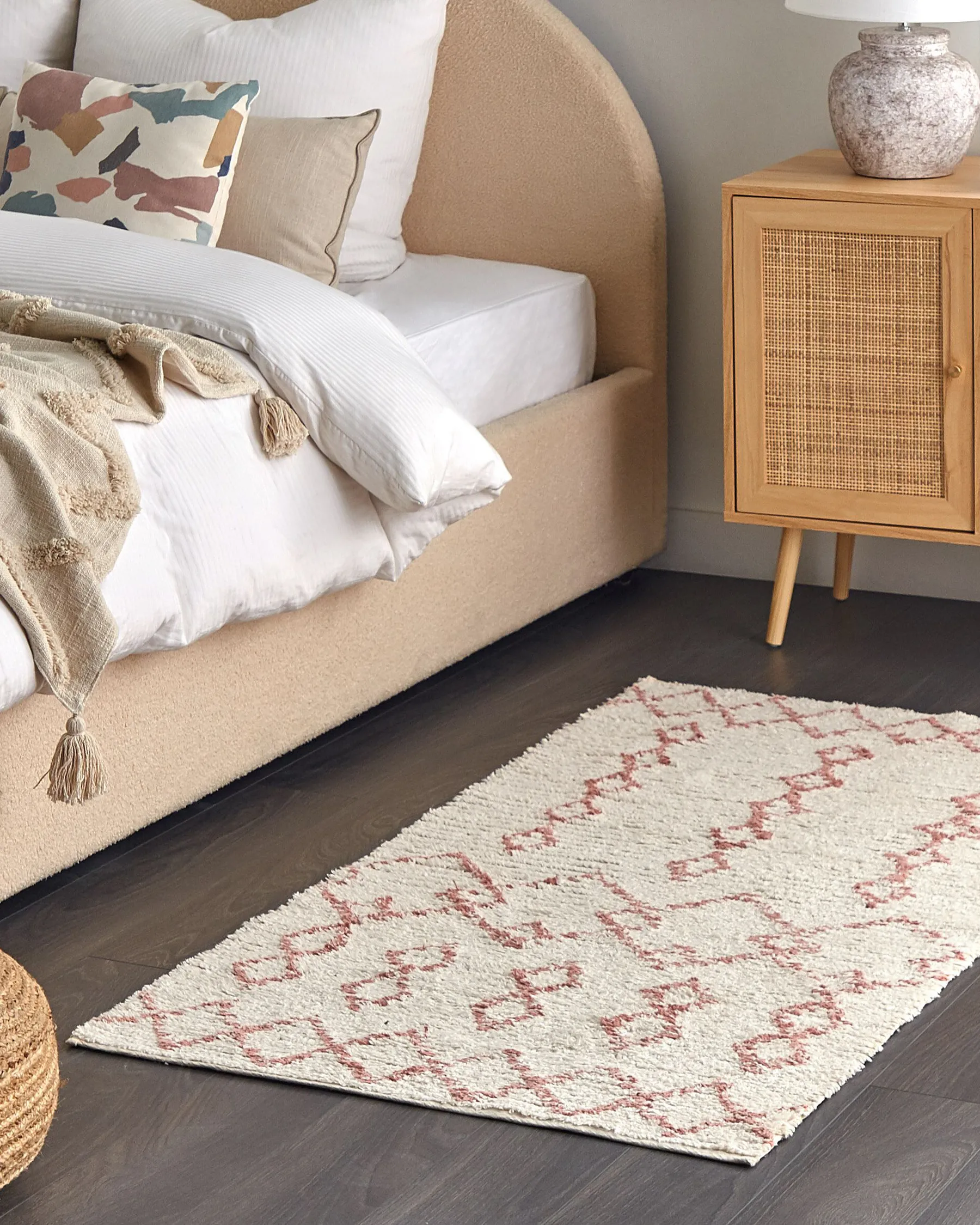 Matto BUXAR Beige 80 x 150 cm Puuvilla_839304