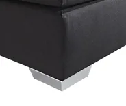 Divan Bed Fabric PRESIDENT 180 x 200 cm (EU Super King) Black_46806