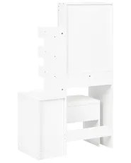 Dressing Table with Mirror and Stool GATINEAU White_1071033