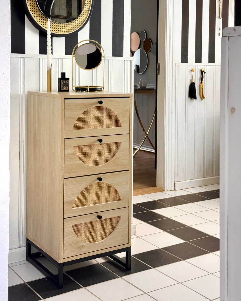 4 Drawer Chest BOTWOOD Light Brown_1055287