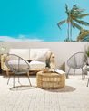 Set of 2 Garden Chairs ACAPULCO II PE Rattan Dark Grey
