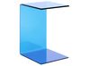Side Table LOURDES Tempered Glass Blue