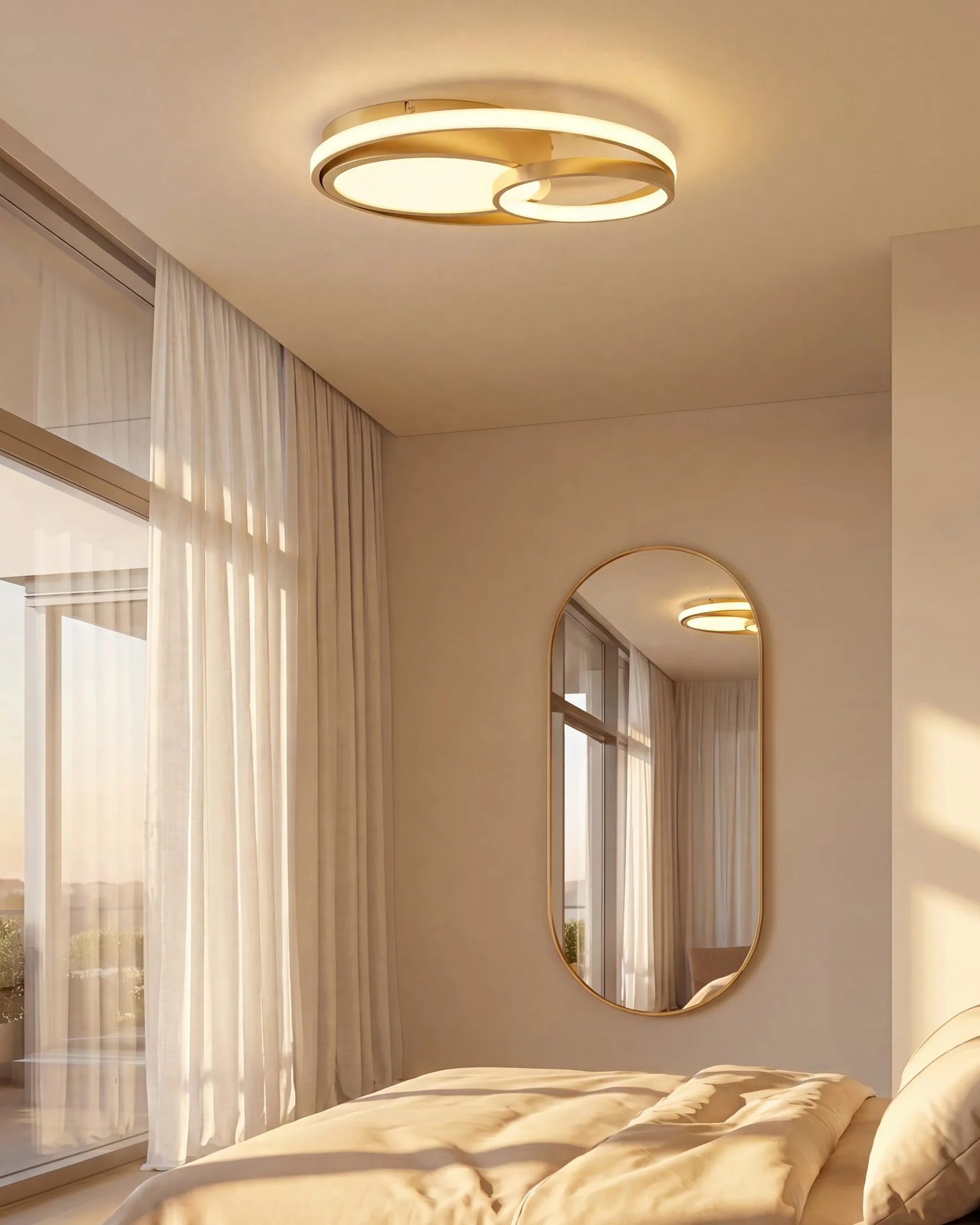 LED Ceiling Lamp COQUET Metal Gold_1102978