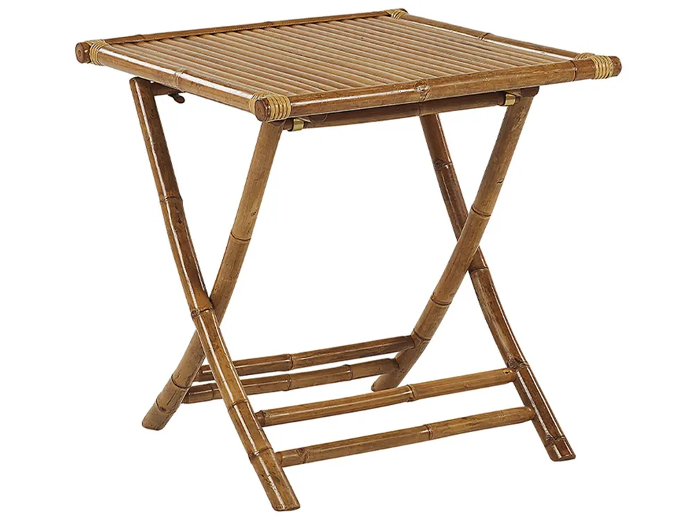 Bistro Table MOLISE 70 cm 70 cm Bamboo Brown