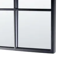 Wall Mirror BROUAGE 40 cm 120 cm Metal Black_852360