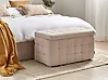 Storage Ottoman MICHIGAN Boucle Beige