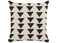 Throw Cushion CERCIS 45 x 45 cm Cotton Beige Geometric Pattern_838593