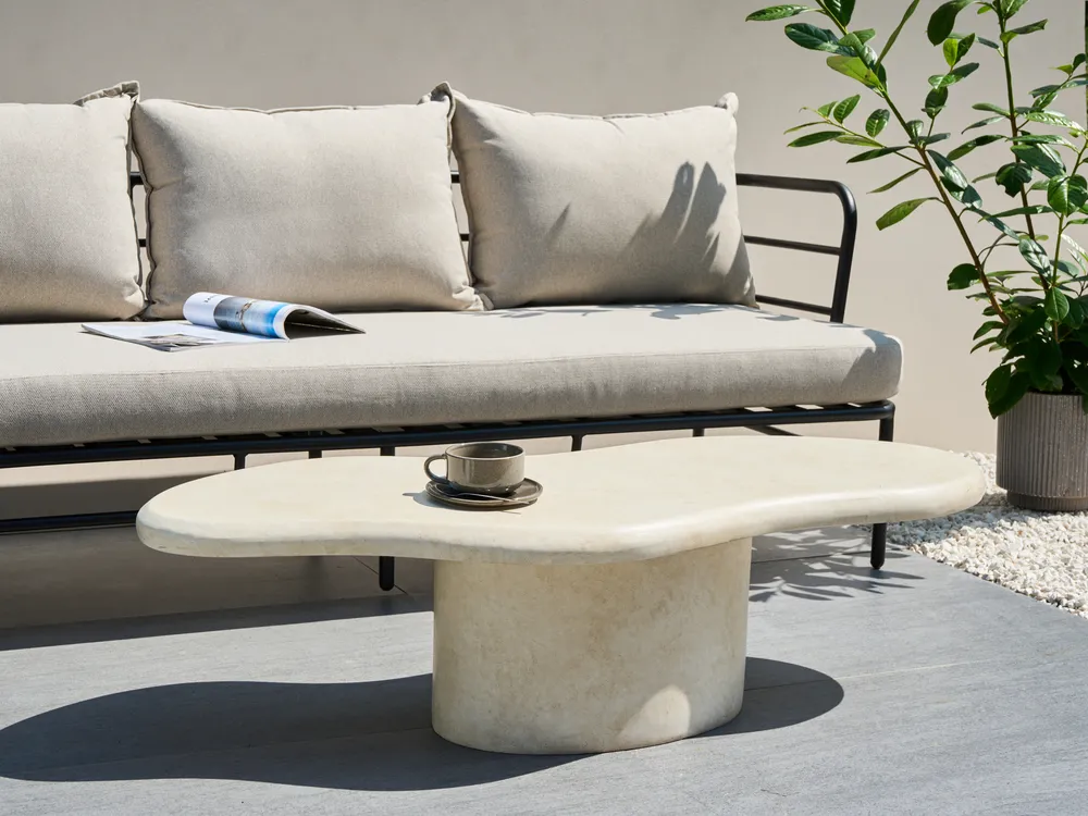 Coffee Table CONZA 57 cm 120 cm Beige