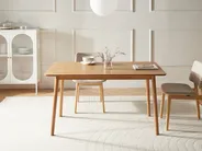 Dining Table ELVYN Light Oak 140 cm 80 cm_1027497