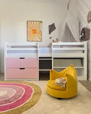 Kids Rug TATARLI Pink 140 x 200 cm Cotton_952383