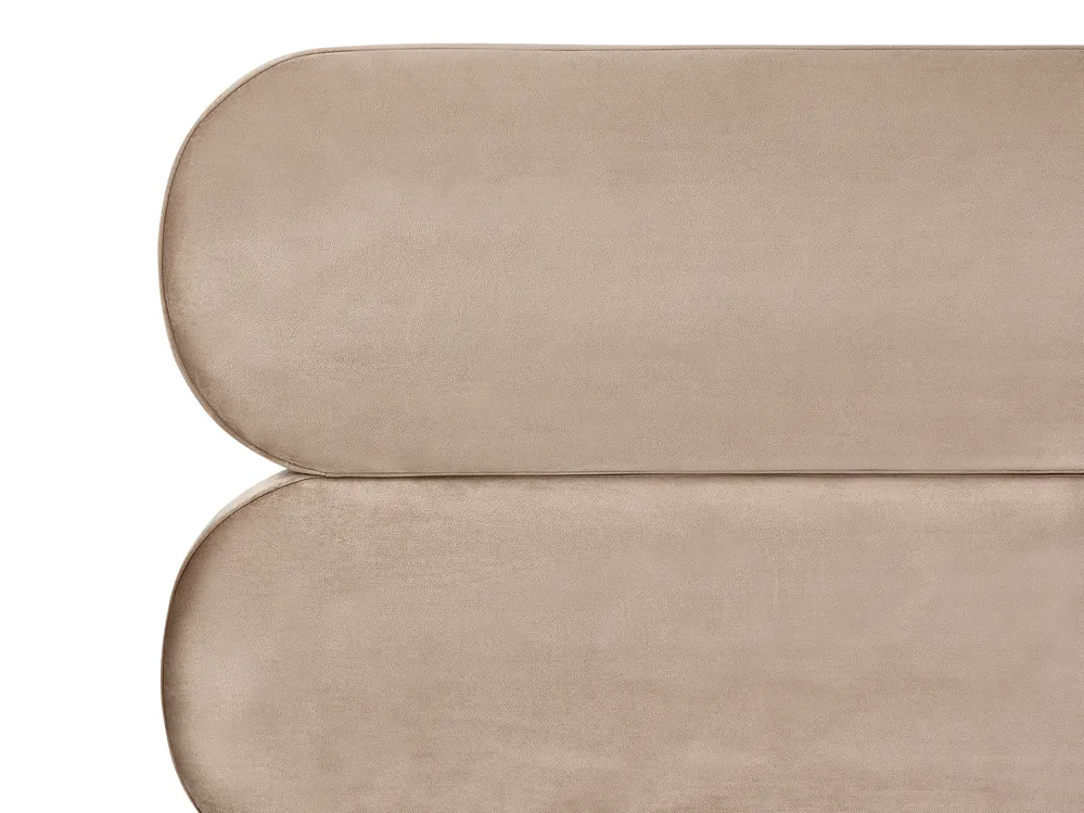 Bed Velvet LESSAY 180 x 200 cm (EU Super King) Taupe_982177