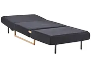 Single Sofa Bed JERSLEV Fabric Black_1010103