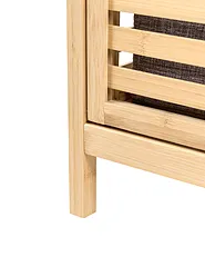 Vaskeriskap med vippbar front CEJAR 88 cm Bambus Lysebrun_1144747