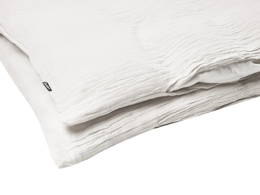 Påslakanset SUMNER 200 x 200 cm Bomullsmuslin Off-White_1060228