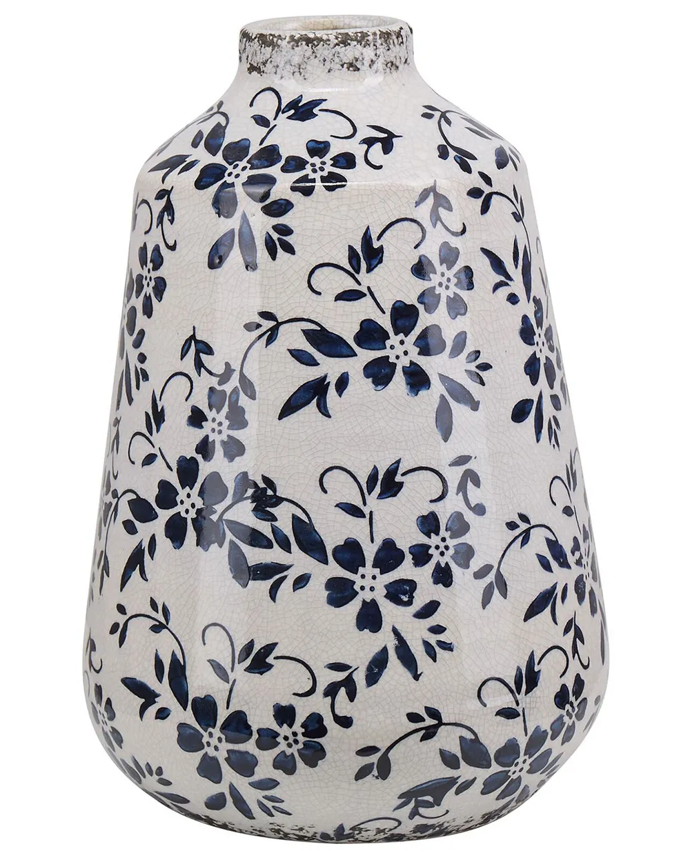 Flower Vase MARONEIA 25 cm Stoneware White