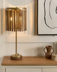 Table Lamp KAVERI Mango Wood Brown_868183