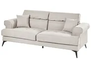 Living Room Set 5 Seater SKIVE Fabric Taupe_947658