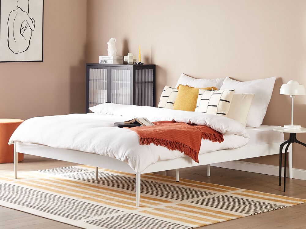 Bed Metal VAURS 180 x 200 cm (EU Super King) White