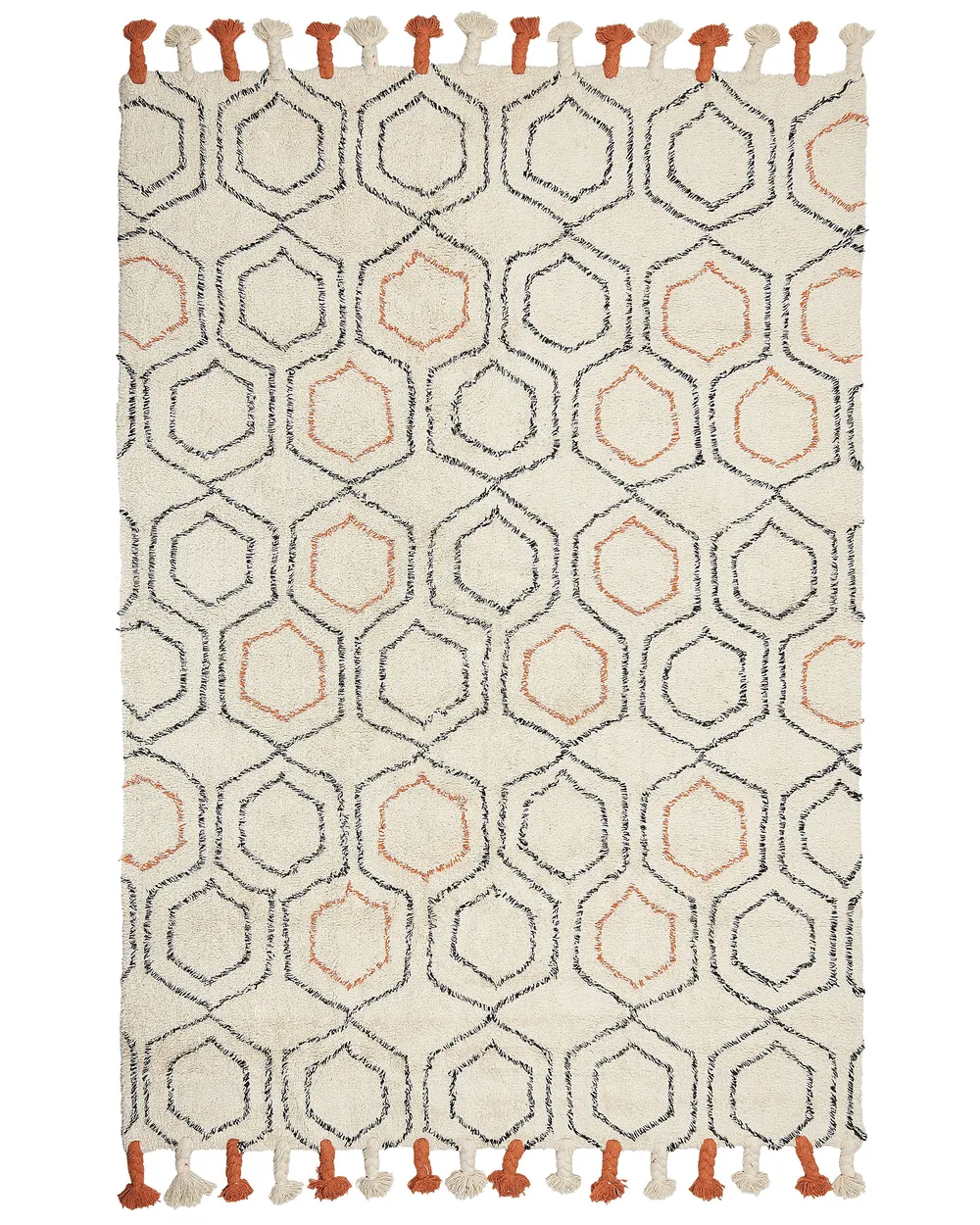 Rug HAJIPUR Beige 160 x 230 cm Cotton