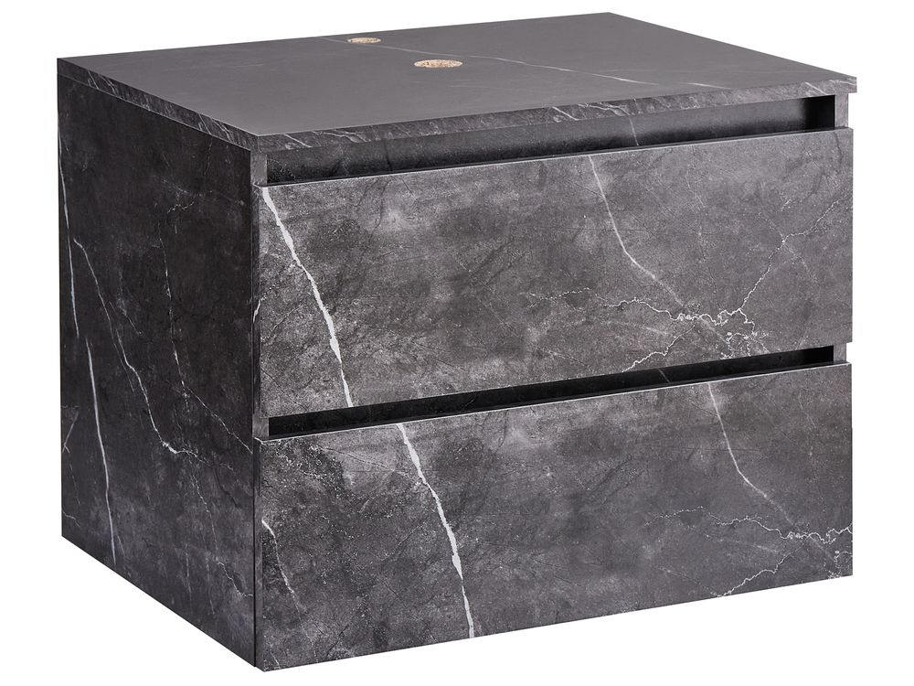 Seinäallaskaappi SERRA 60 cm Musta marmorikuvio