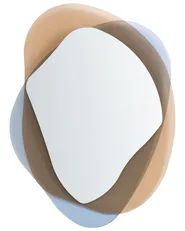Wall Mirror CHARLIEU 61 cm 79 cm Glass Brown_1136302