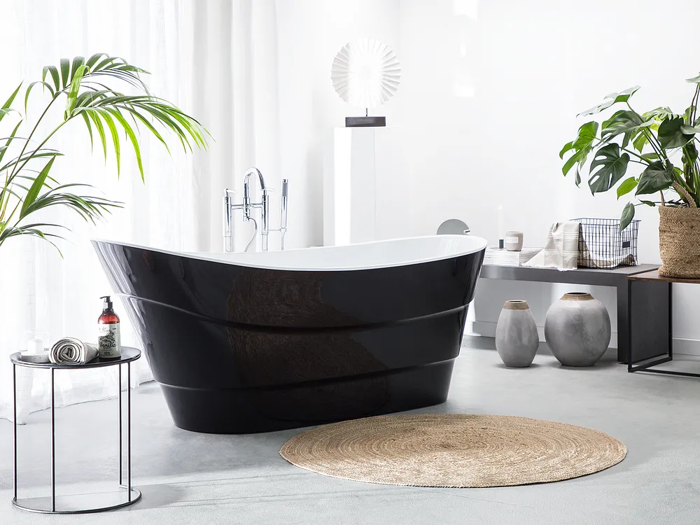 Freestanding Bathtub BUENAVISTA 1700 x 730 mm Black