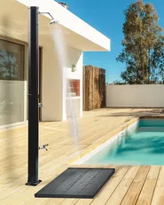 Freestanding Outdoor Solar Shower TOPOCALMA Silver_974570
