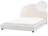 Bed Boucle VAUCLUSE 140 x 200 cm (EU Double) Off-White_977060