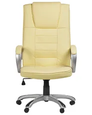 Massagestol med uppvärmning GRANDEUR Konstläder Beige_816144