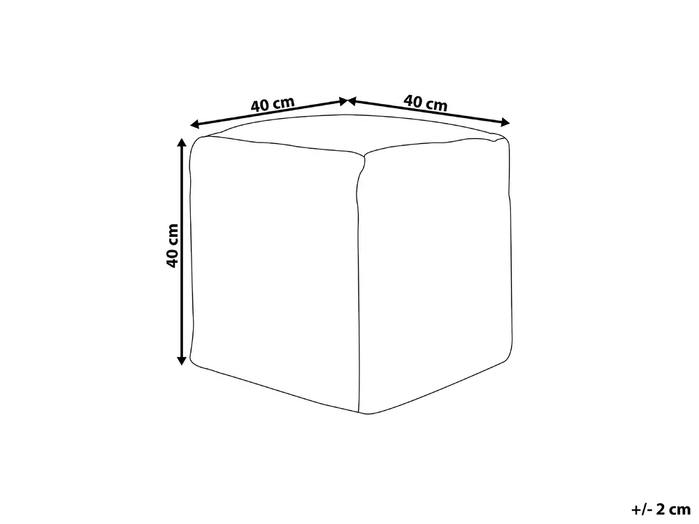Sittpuff PANDRAN Bomull Svart/ Vit_841508