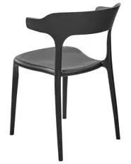 Set of 4 Garden Chairs GUBBIO Black_844332