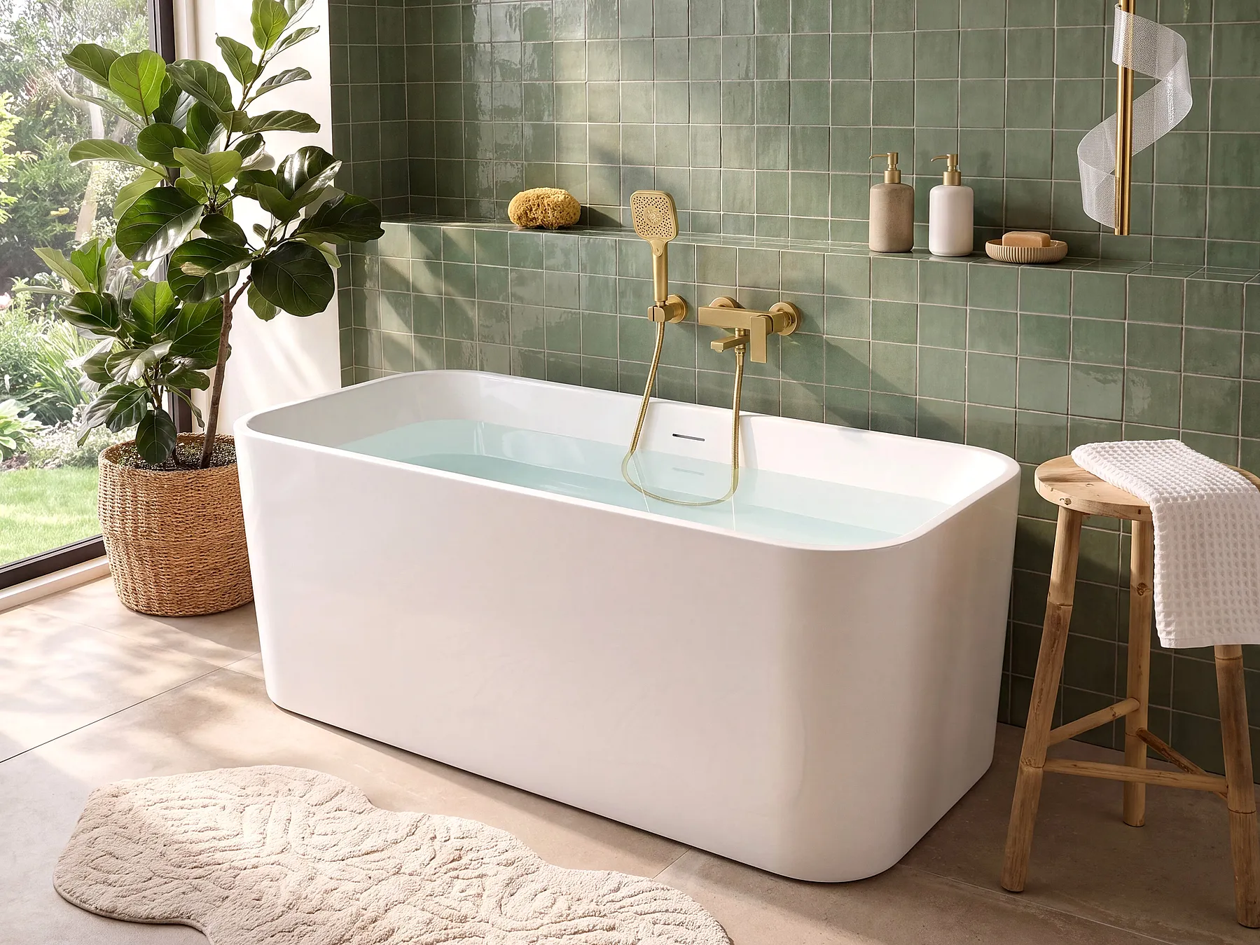 Freestanding Bathtub YATA 1700 x 700 mm White_1149612