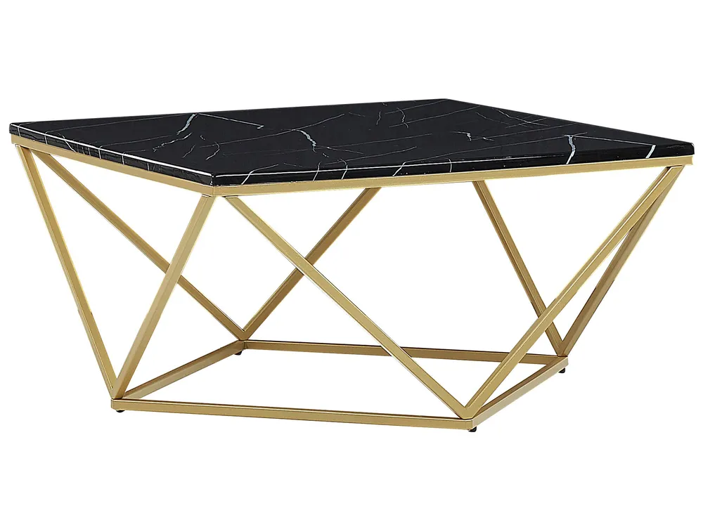 Coffee Table MALIBU Black Marble