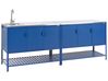 2 Piece Outdoor Kitchen Set with Sink MAENZA Blue Metal