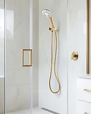 Shower Head and Hose Kit TUMPLE 3-function Gold_1184094