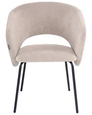 Set of 2 Dining Chairs BLAKELY Fabric Taupe_1055393